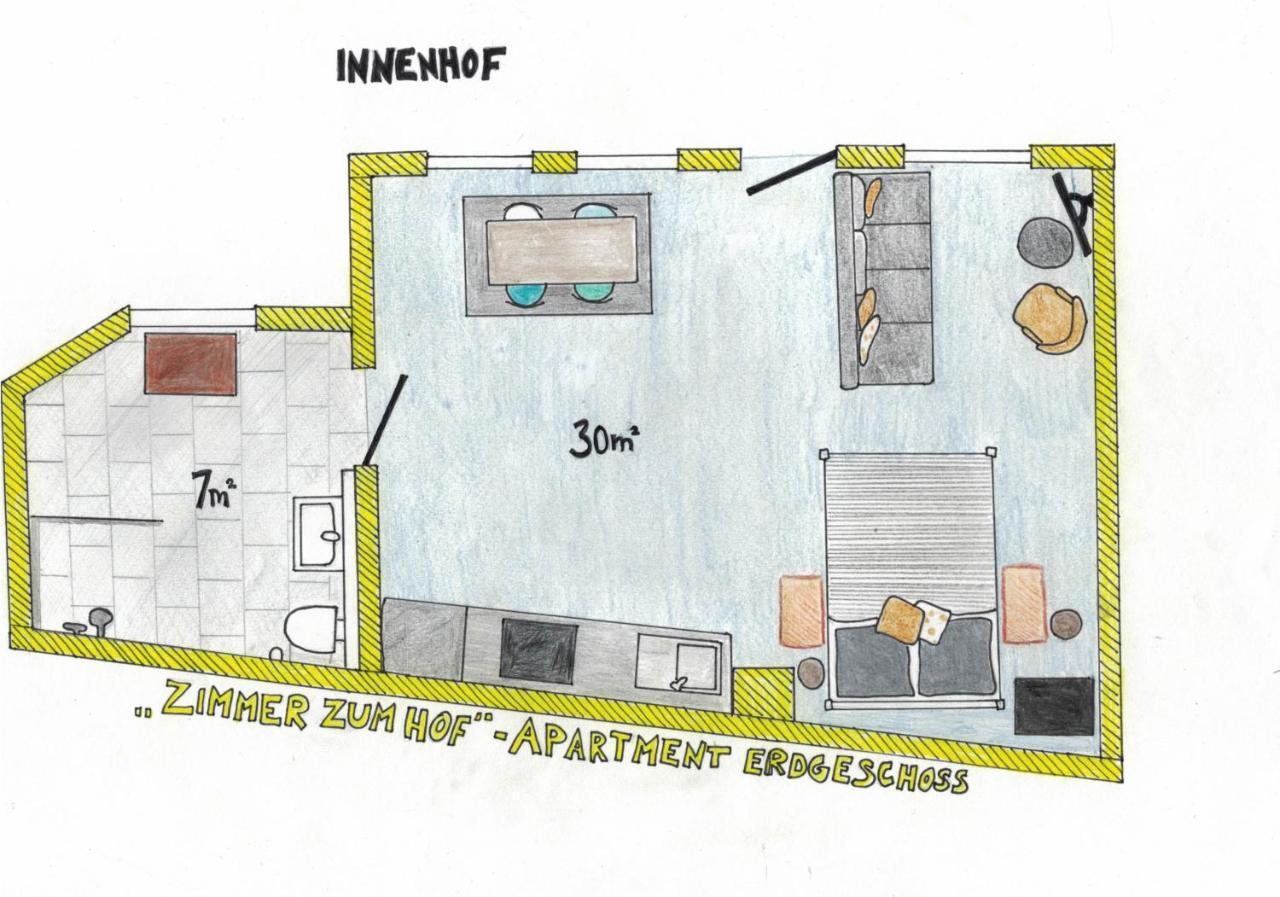 Das Gelbe Haus - Drei Besondere Ferienwohnungen Flensburg Exterior photo